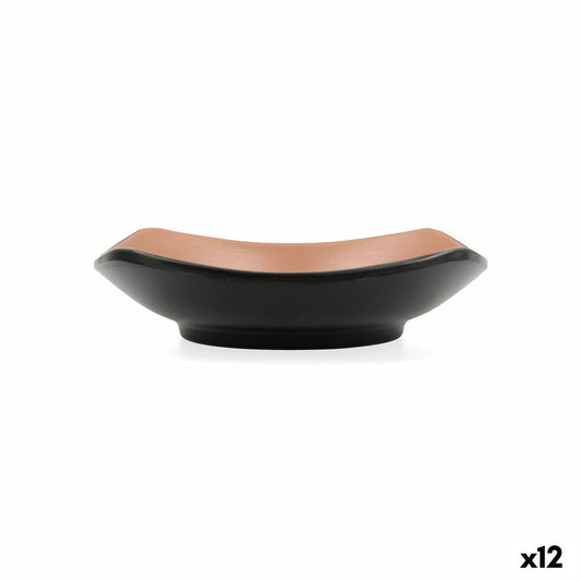 Snack Bowl Bidasoa Gio Brown Plastic 15 x 15 cm 12 Units