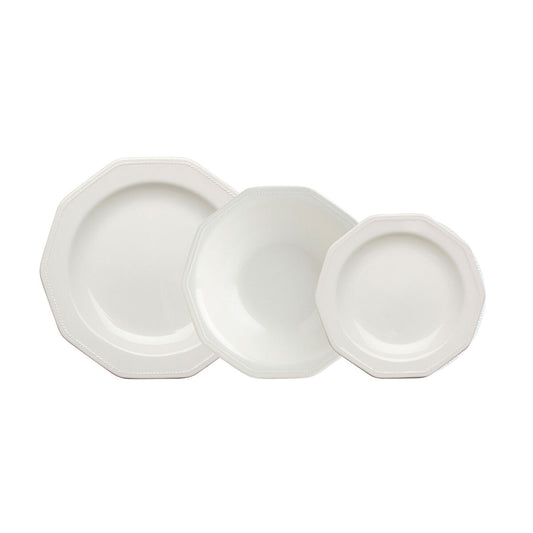 Tableware Queen´s By Churchill Artic White White Ceramic 12 Pieces