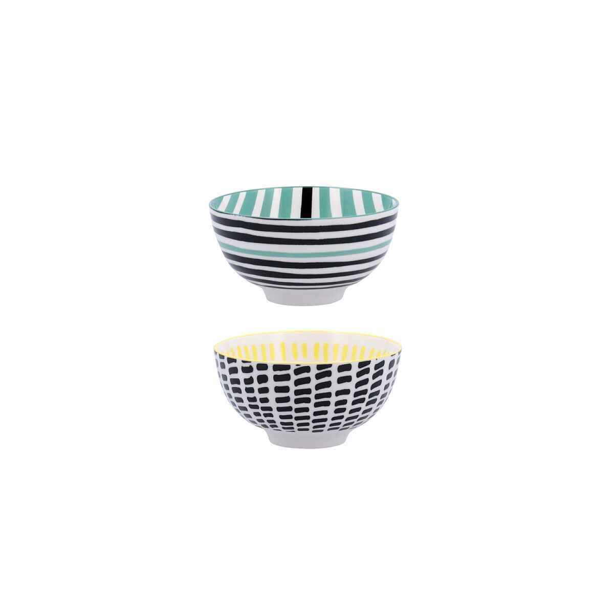 Bowl Bidasoa Zigzag Multicolour Ceramic 11 cm (24 Units)