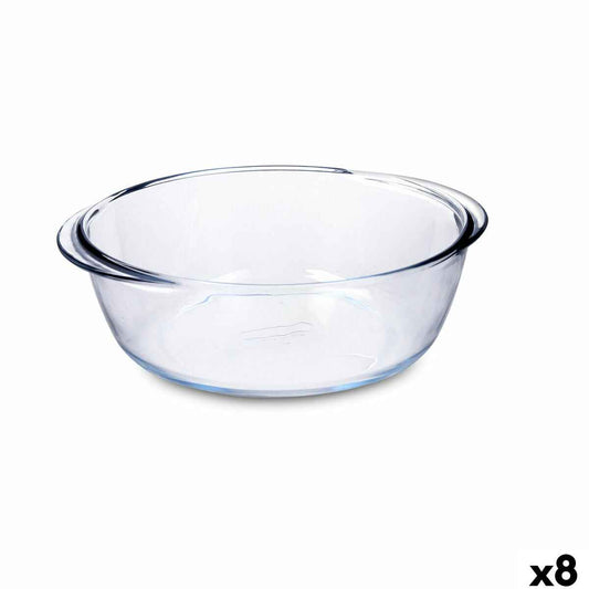 Serving Platter Pyrex Airfryer Transparent Glass Ø 26 cm 2,3 L (8 Units)