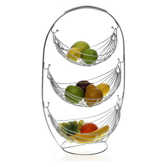 Fruit Bowl Versa Metal Steel (27 x 59 x 36 cm)