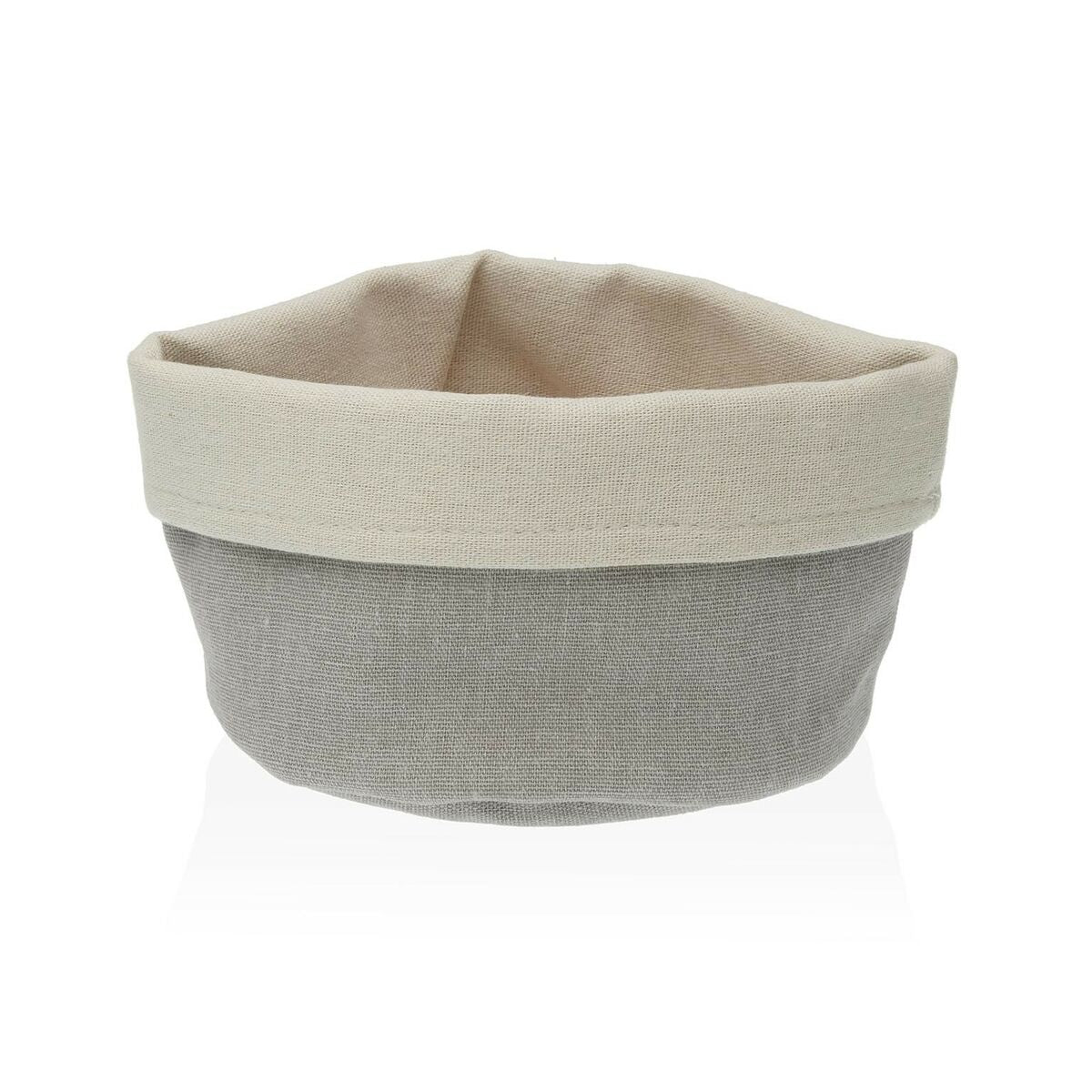 Bread Basket Versa Light grey Textile 14 x 10 x 17 cm