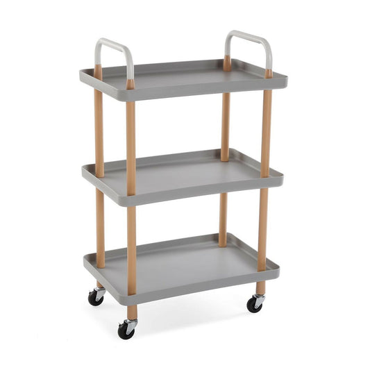 Vegetable trolley Versa Grey 36 x 85 x 53,5 cm Metal polypropylene