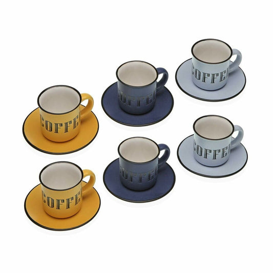 Set of 6 Cups with Plate Versa Abia Versa Multicolour