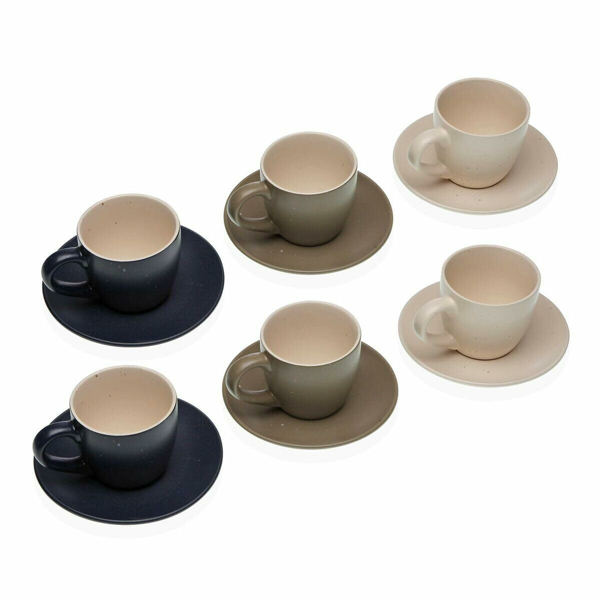 Set of 6 Cups with Plate Versa Tashi Gres