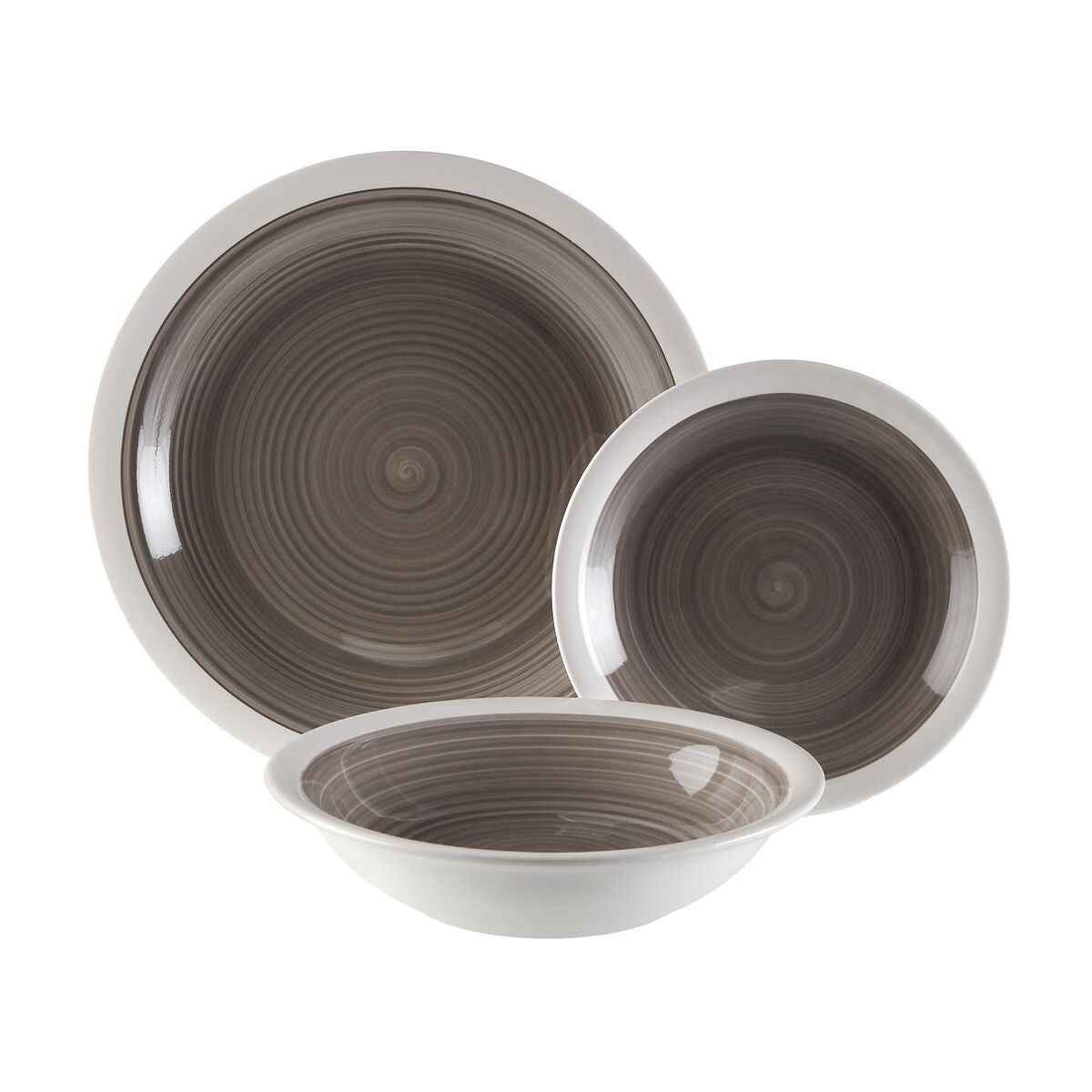 Tableware Versa Legrand Grey 26,5 x 26,5 cm 18 Pieces