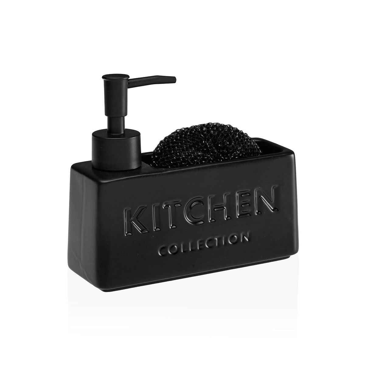 Kitchen Sink Tidy Versa Black Ceramic Plastic 6 x 8 x 18 cm