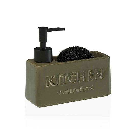 Kitchen Sink Tidy Versa Green Ceramic Plastic 6 x 8 x 18 cm