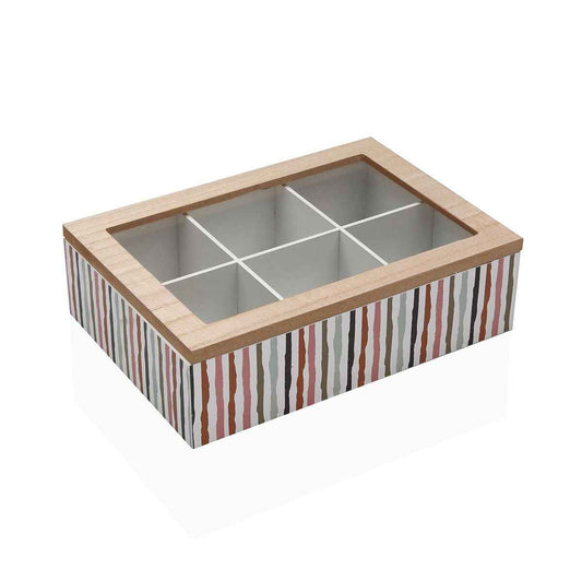 Box for Infusions Versa Ligne Wood 17 x 7 x 24 cm