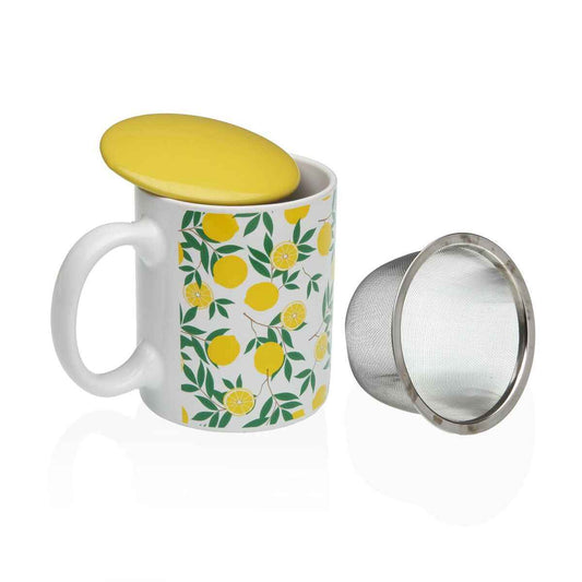 Cup with Tea Filter Versa Lemon