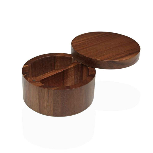 Salt Shaker with Lid Versa Bamboo Acacia 11,7 x 6,8 x 11,7 cm