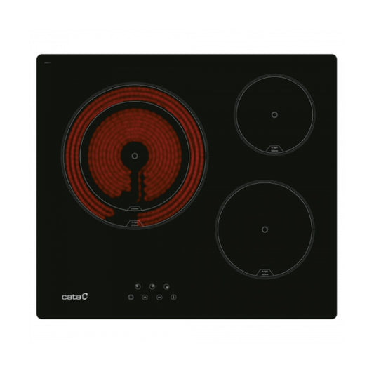 Glass-Ceramic Hob Cata TD6003BK 5400W 60 cm Cata