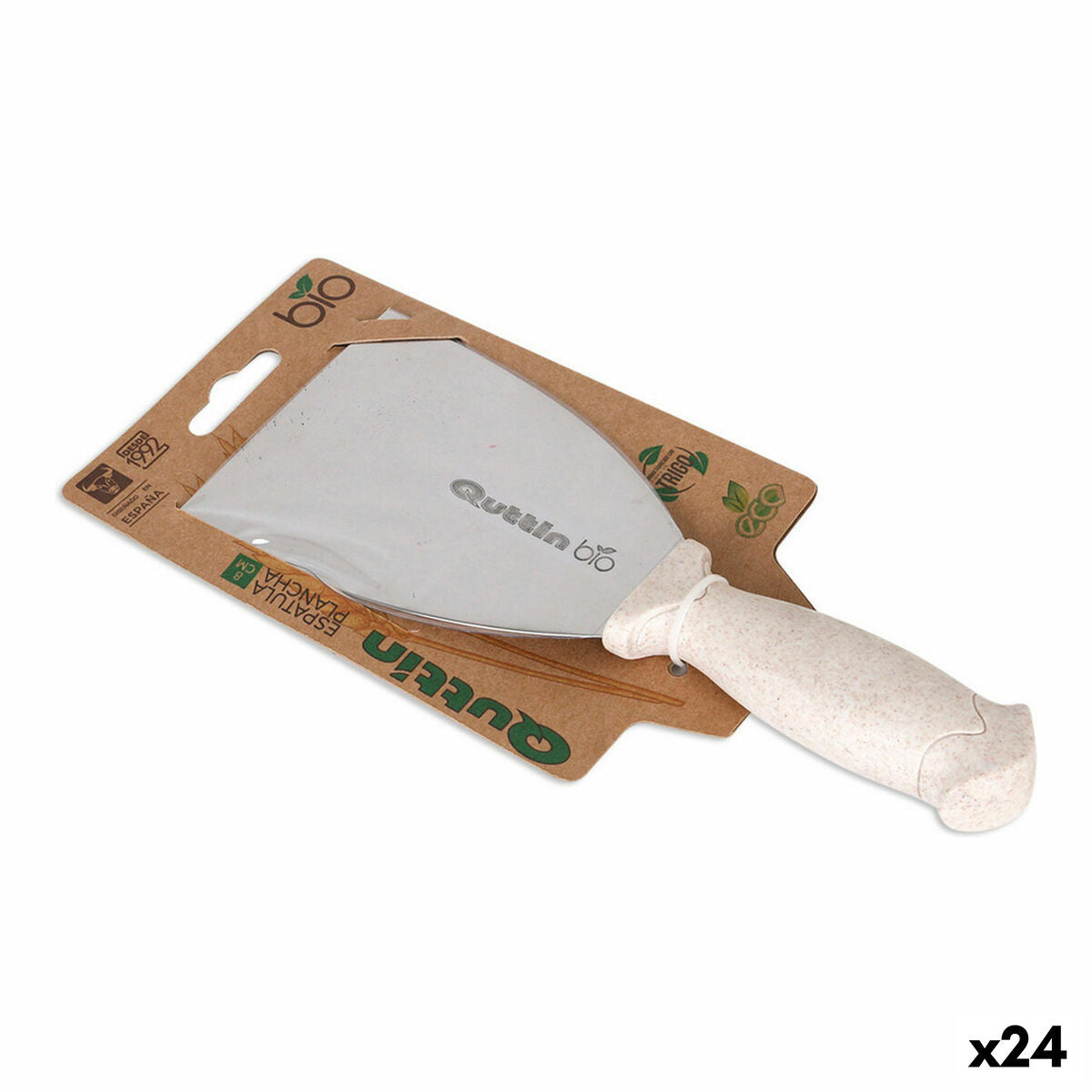 Spatula for Griddle Quttin Bio 8 cm 0,8 mm (24 Units) (8 cm)