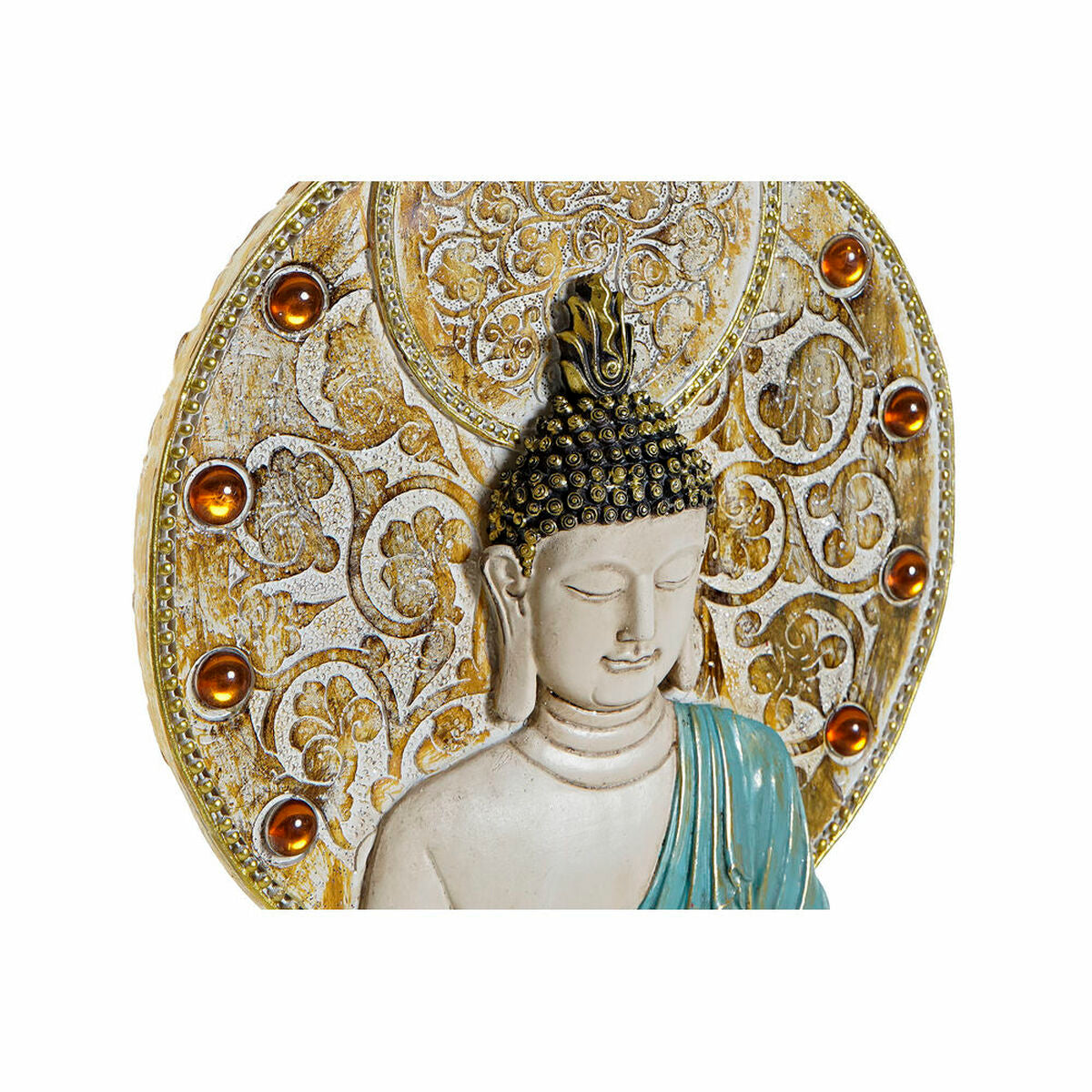 Wall Decoration DKD Home Decor 20 x 4 x 30,3 cm Red Blue Golden Buddha Oriental (3 Pieces) DKD Home Decor