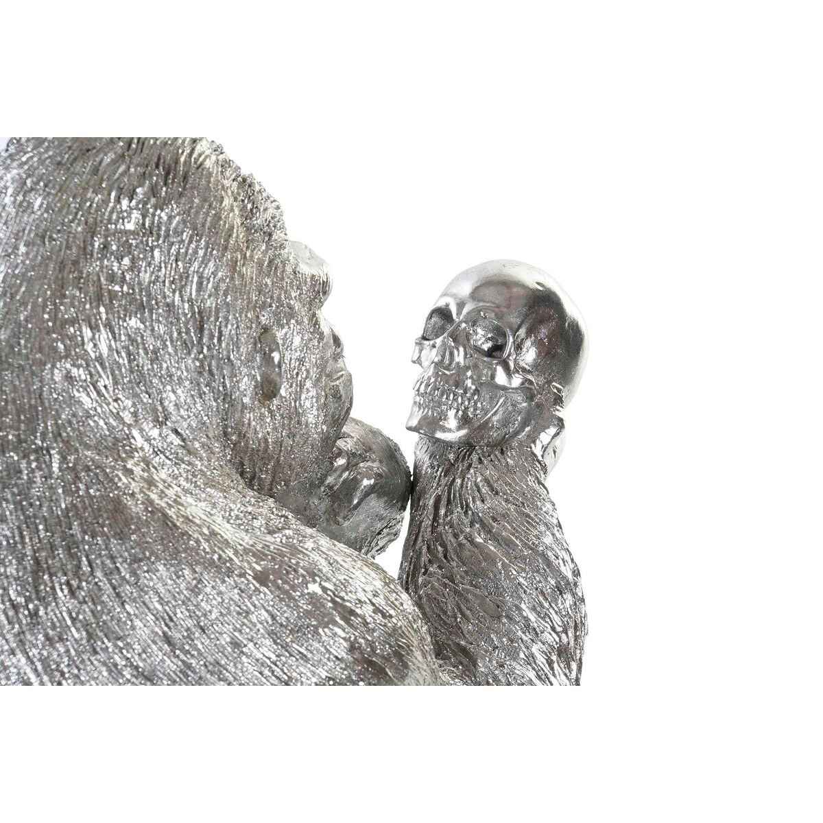 Decorative Figure DKD Home Decor Silver Colonial Gorilla 38,5 x 33 x 43,5 cm