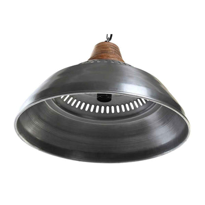 Ceiling Light DKD Home Decor Silver Brown Iron Mango wood 50 W (43 x 43 x 31 cm)