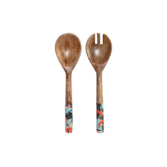 Set of Kitchen Utensils DKD Home Decor 6 x 2 x 32 cm 7 x 2 x 28 cm Mango wood