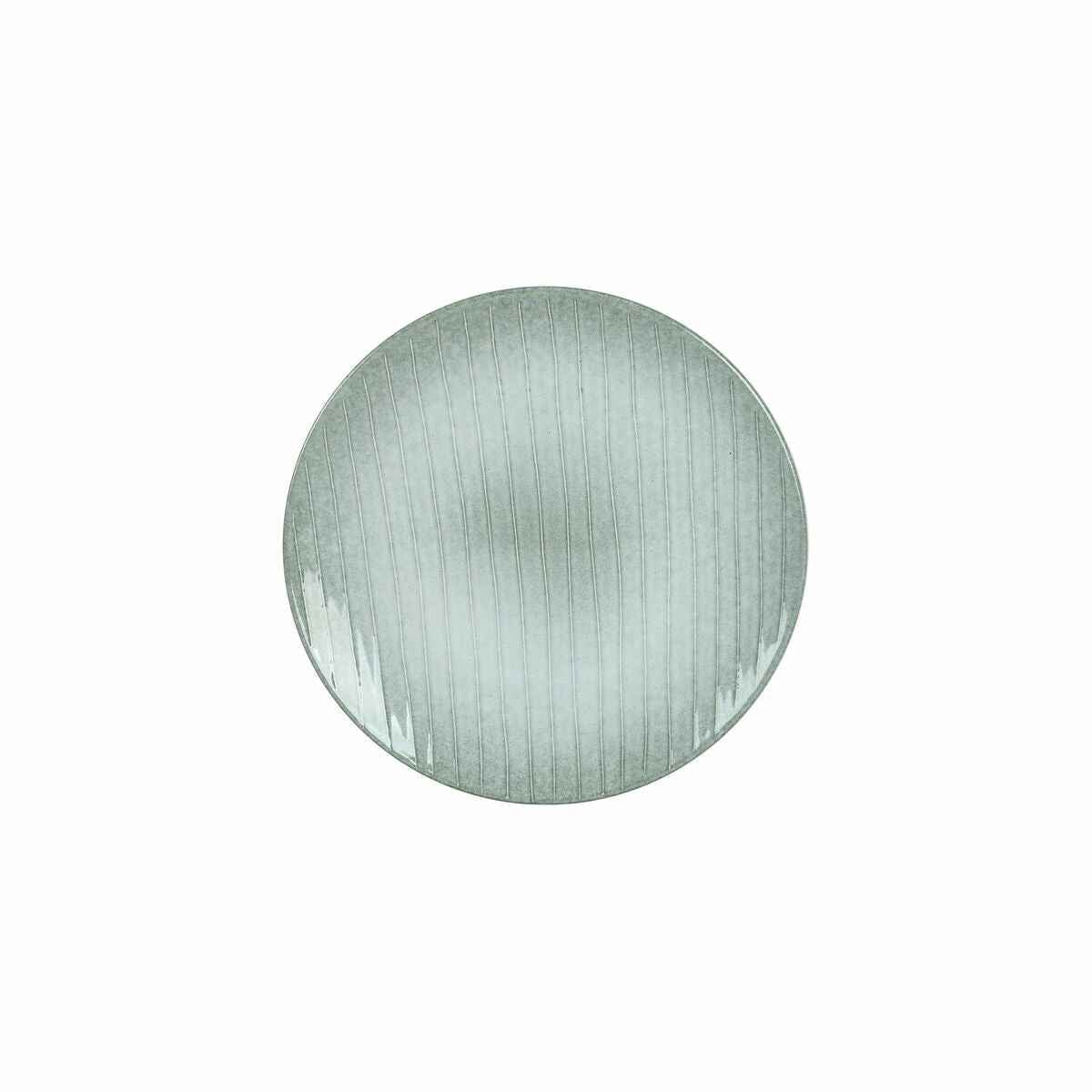 Flat plate DKD Home Decor Green Stoneware (20 x 20 x 2,5 cm)