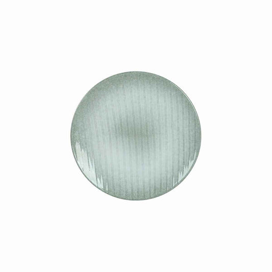 Flat plate DKD Home Decor Green Stoneware (20 x 20 x 2,5 cm)