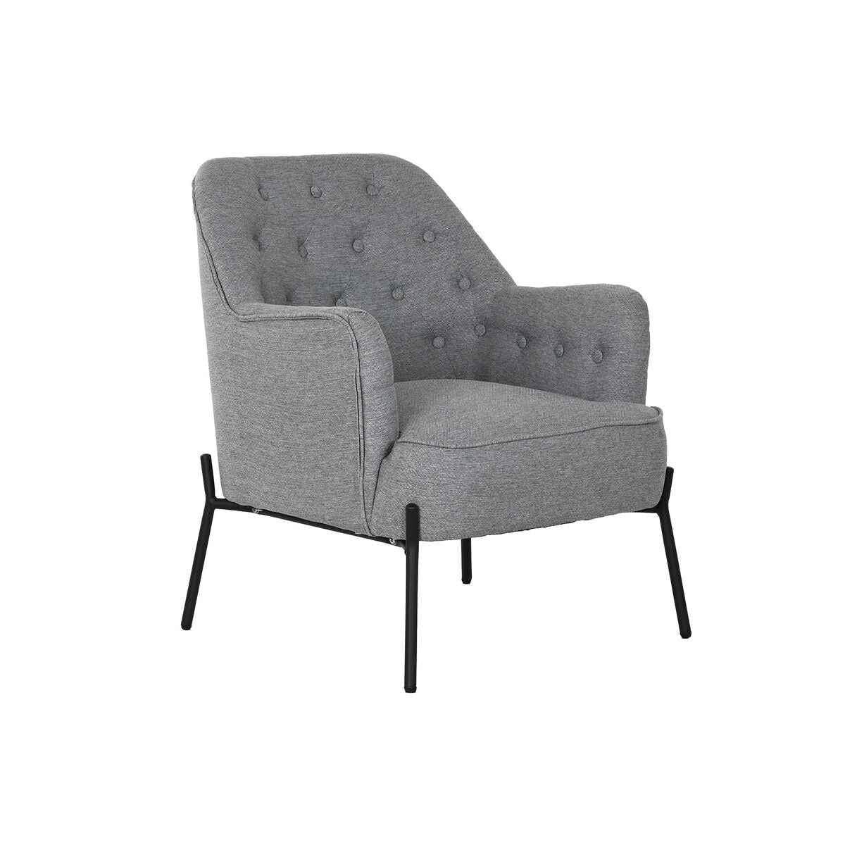 Armchair DKD Home Decor Grey Metal 65 x 73 x 79,5 cm