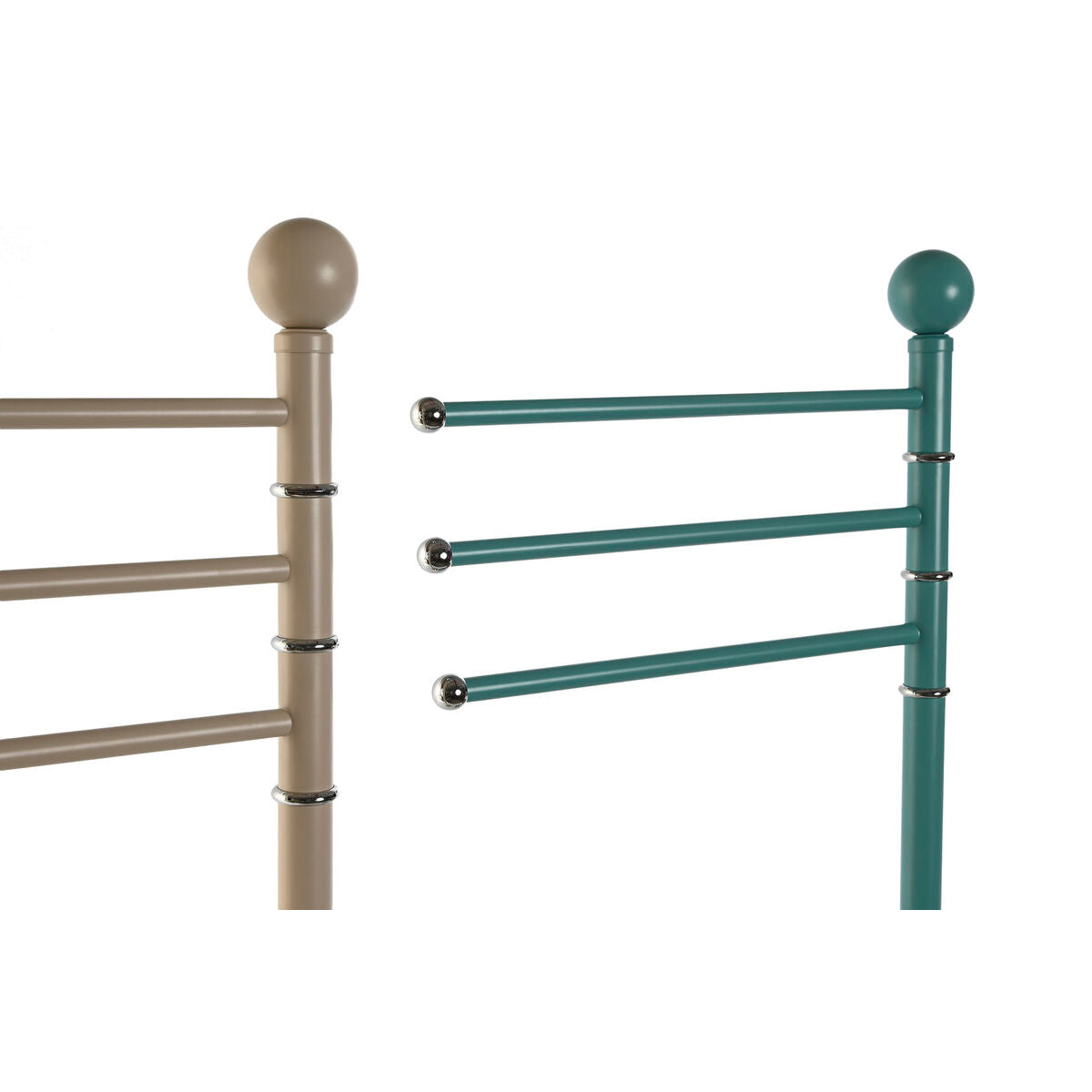 Free-Standing Towel Rack Home ESPRIT Beige Turquoise Metal 43 x 22 x 90 cm 2 Units Home ESPRIT