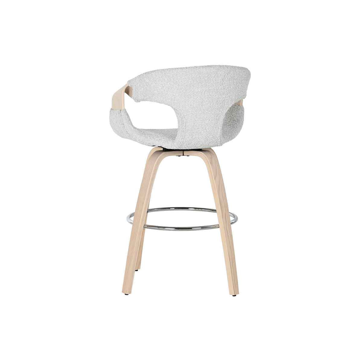 Stool Home ESPRIT Grey Wood 55,5 x 52,5 x 92,5 cm