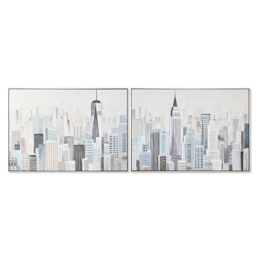 Painting Home ESPRIT City Loft 122,3 x 4,5 x 82,3 cm (2 Units)