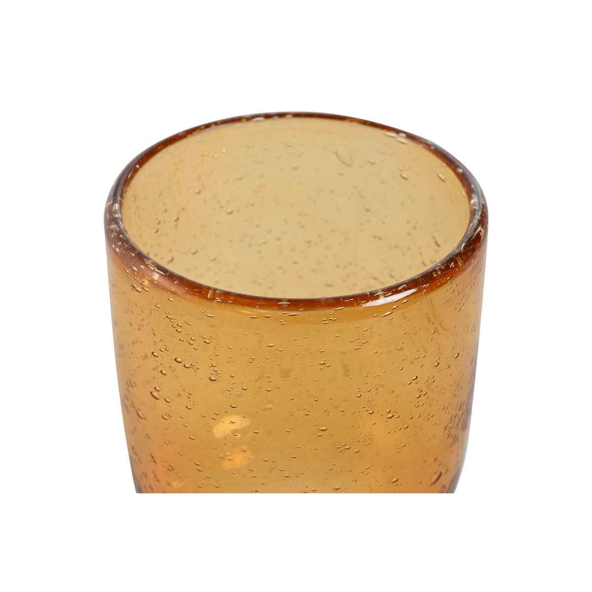 Set of cups Home ESPRIT Amber Crystal 300 ml 8 x 8 x 14 cm (6 Units)