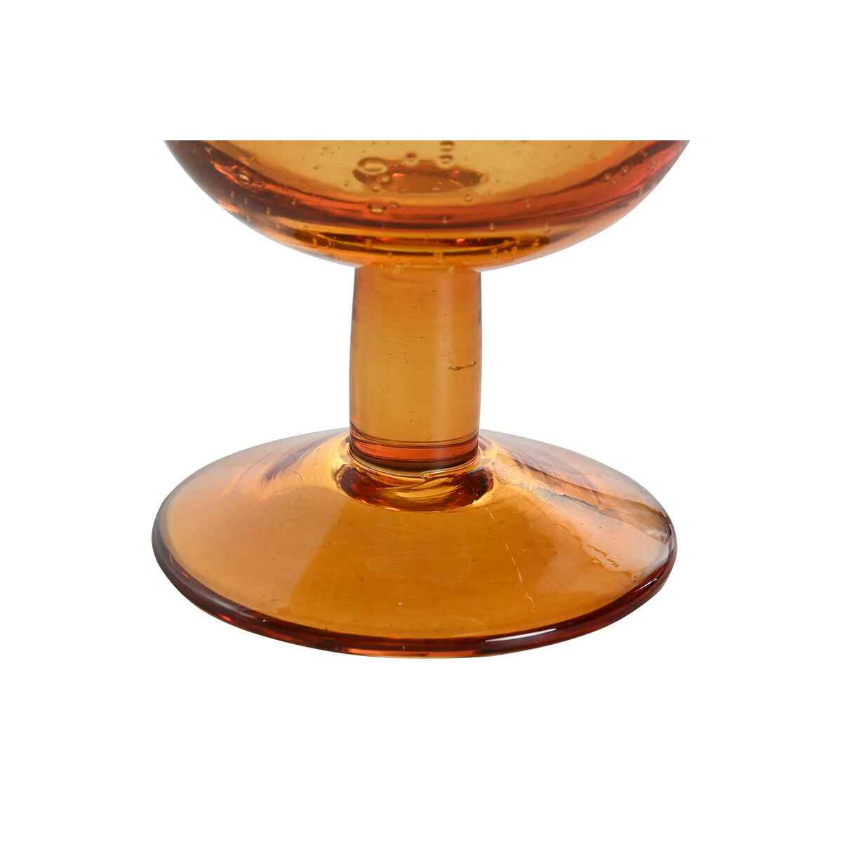 Set of cups Home ESPRIT Amber Crystal 300 ml 8 x 8 x 14 cm (6 Units)