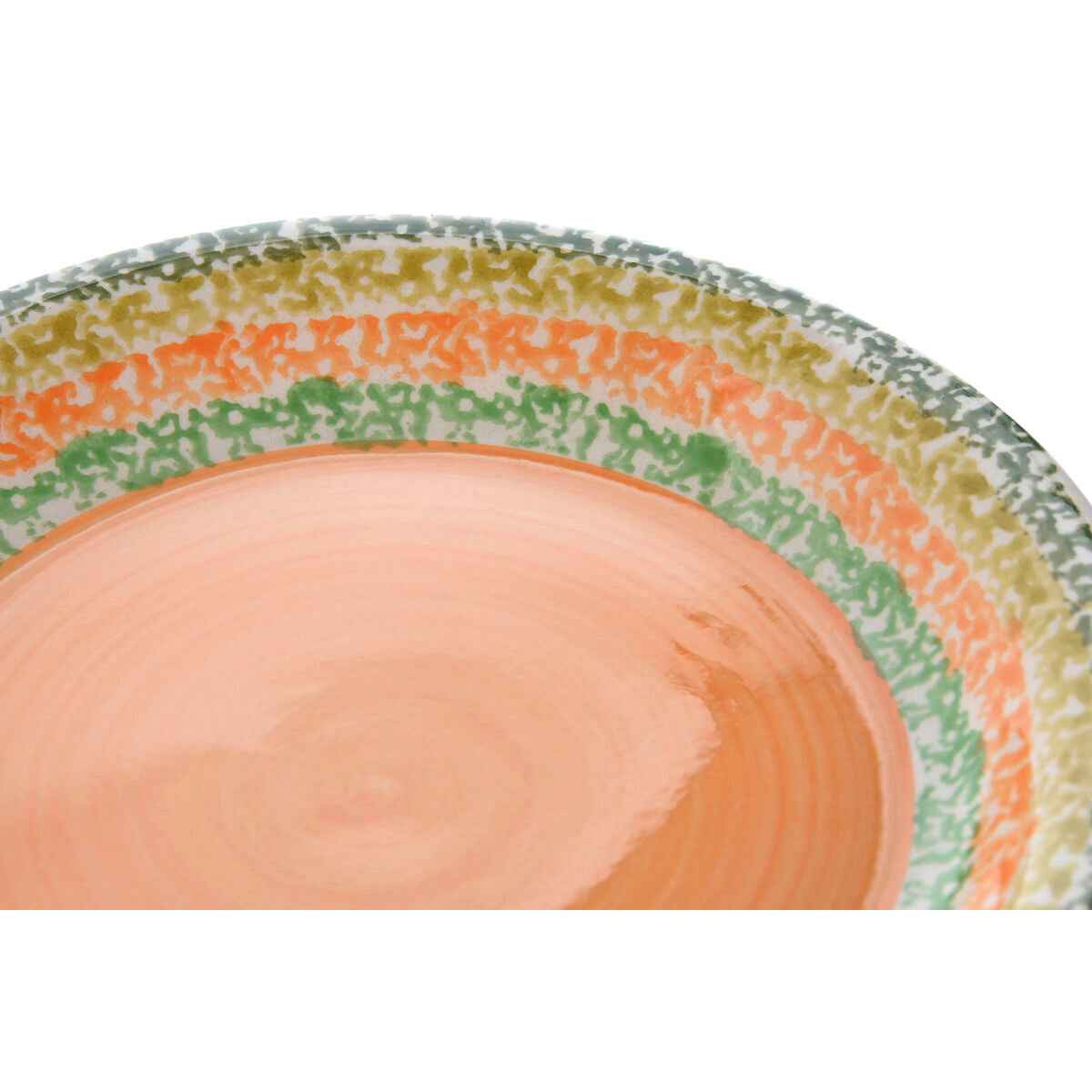 Tableware Home ESPRIT Orange Stoneware 27 x 27 x 2 cm 18 Pieces