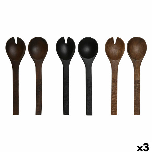 Kitchen utensils Home ESPRIT Mango wood 30 x 2 x 8 cm (3 Units)