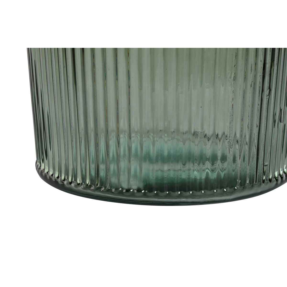 Vase Home ESPRIT Green Recycled glass 30 x 30 x 72 cm