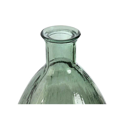 Vase Home ESPRIT Green Recycled glass 30 x 30 x 59 cm