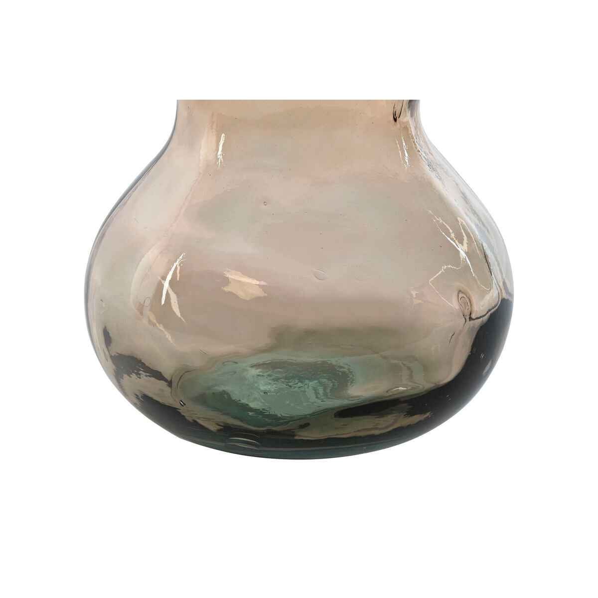 Vase Home ESPRIT Taupe Recycled glass 26,5 x 26,5 x 75 cm