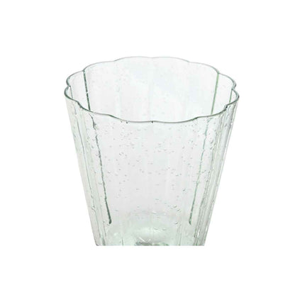 Set of cups Home ESPRIT Green Crystal 9 x 9 x 17,8 cm (6 Units)