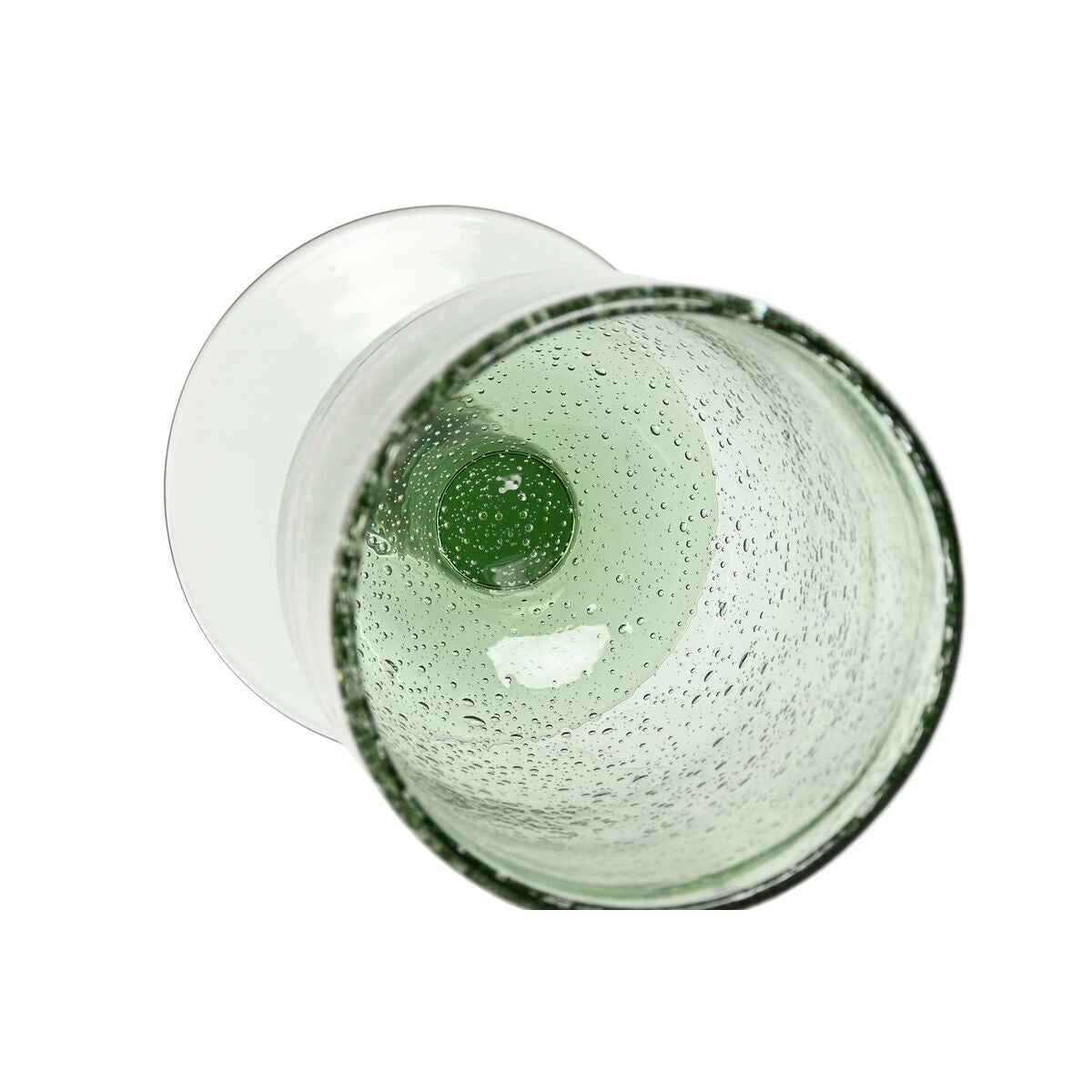 Set of cups Home ESPRIT Green Crystal 300 ml 8 x 8 x 14 cm (6 Units)