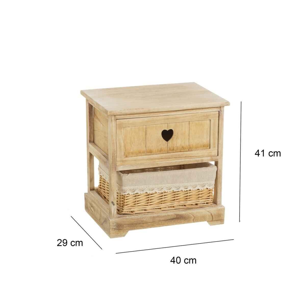 Chest of drawers COUNTRY Natural 40 x 29 x 41 cm