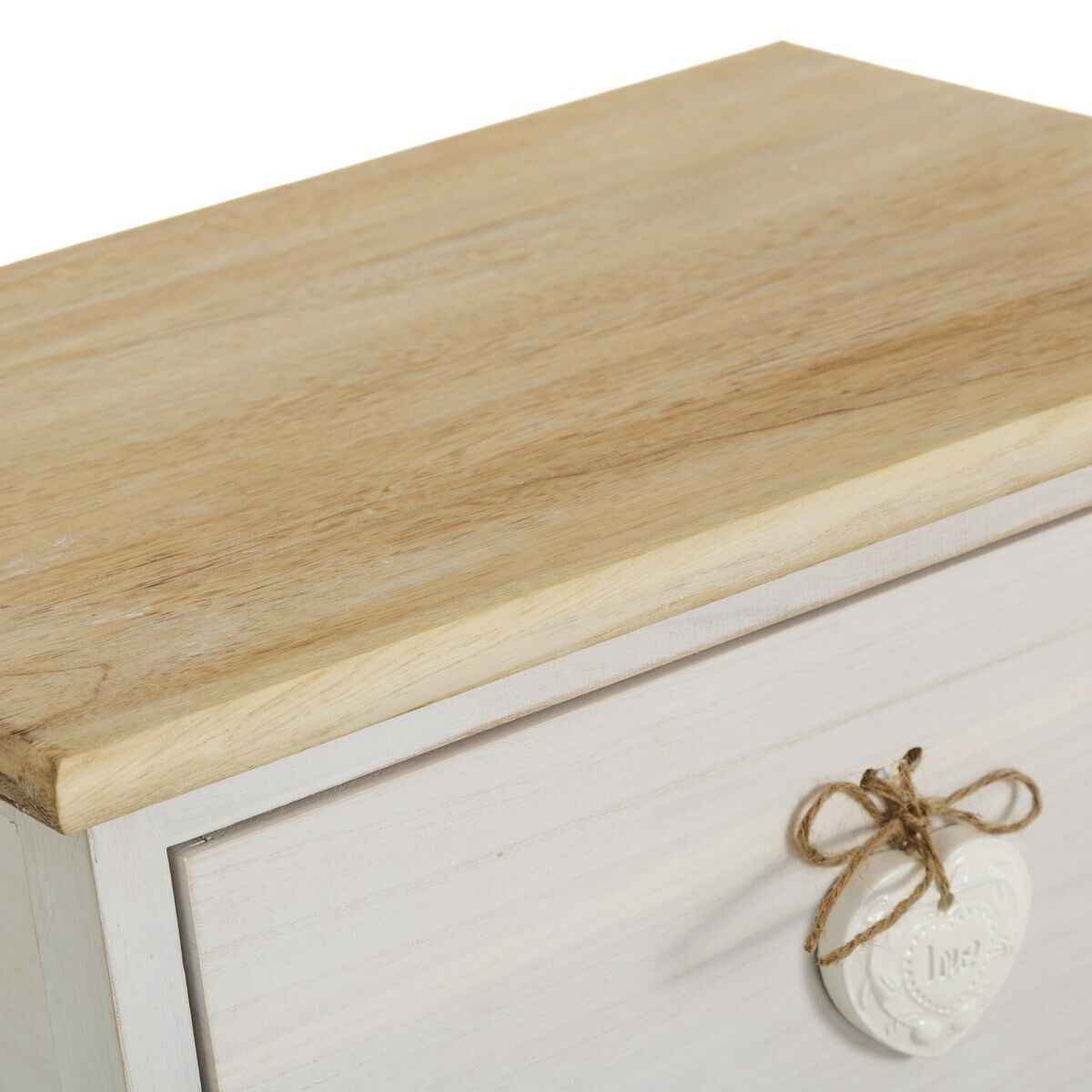 Chest of drawers SWEET HEART Cream Natural 40 x 29 x 73 cm