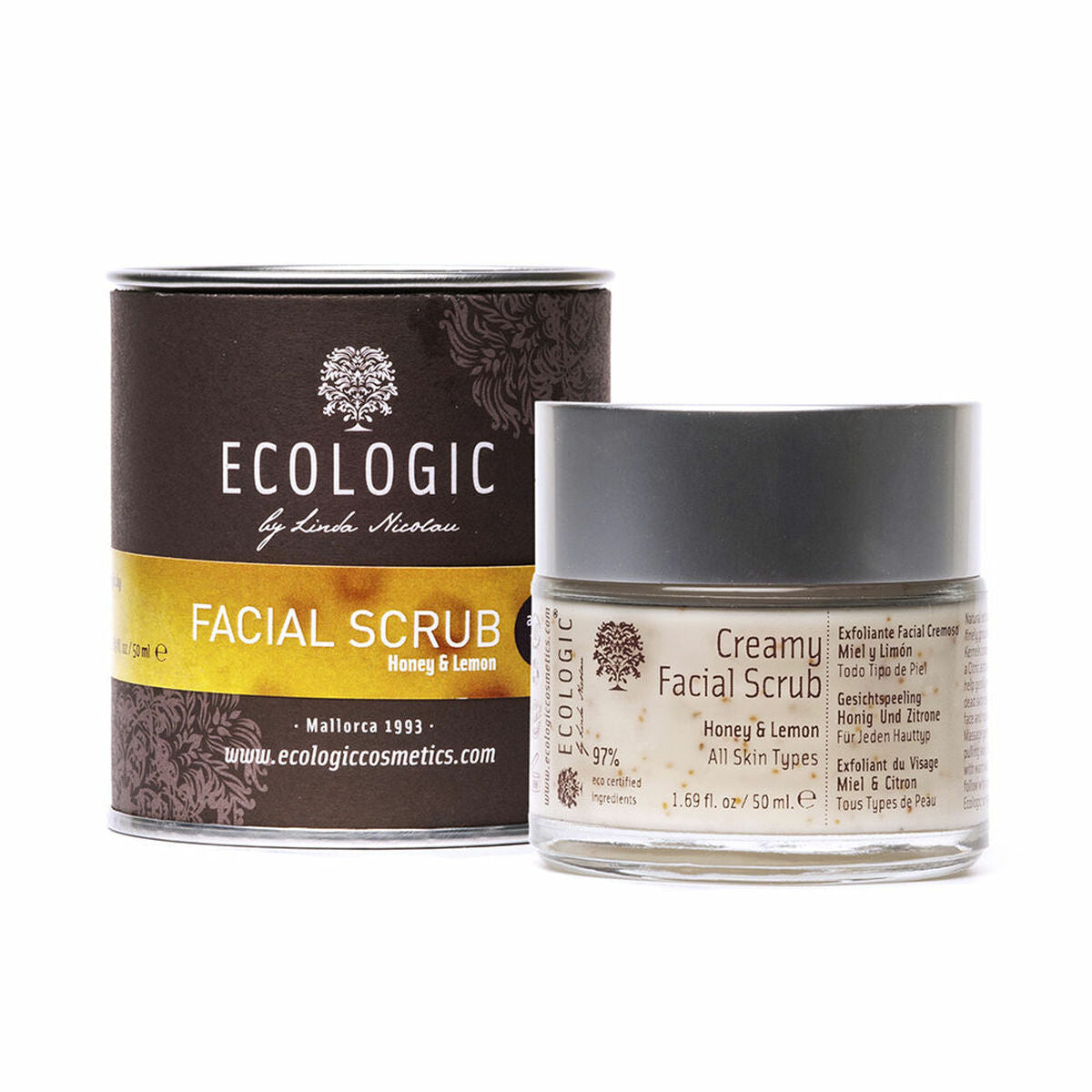 Facial Exfoliator Ecologic Cosmetics Honey & Lemon 50 ml Ecologic Cosmetics