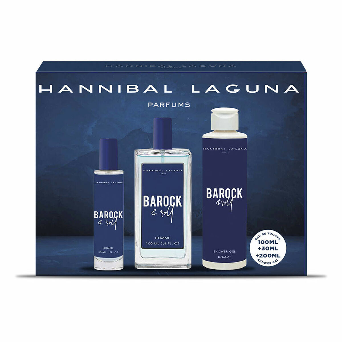 Men's Perfume Set Hannibal Laguna Barock & Roll 3 Pieces Hannibal Laguna