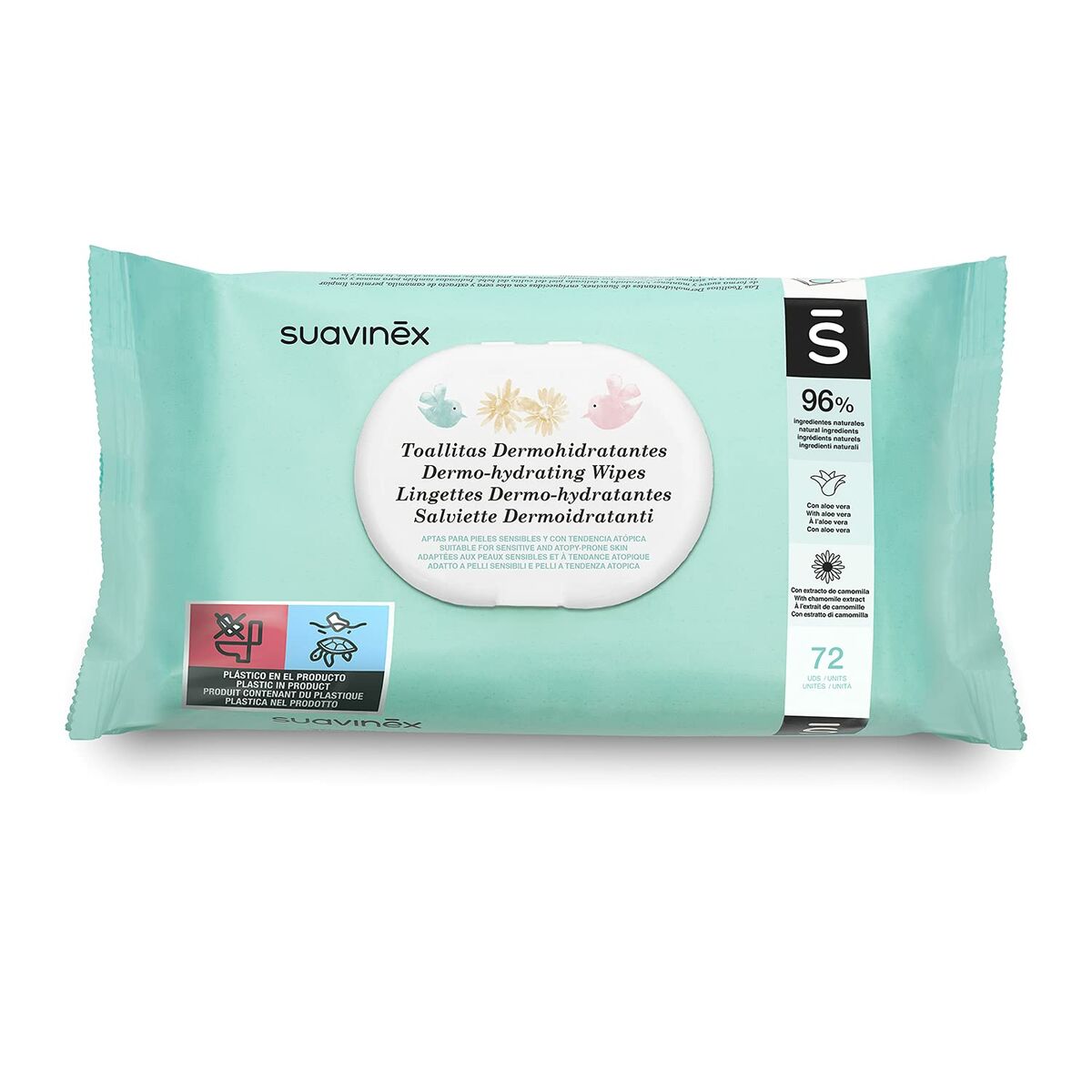 Baby Wipes with Cream Suavinex Toallitas (72 Units) Suavinex