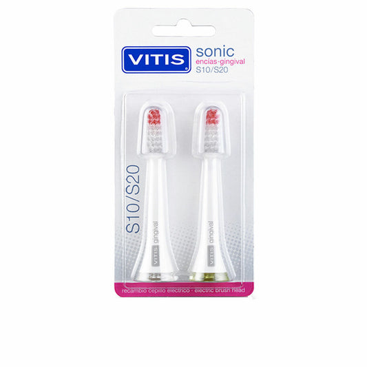 Spare for Electric Toothbrush Vitis Sonic S10/S20 Gingival 2 Units Vitis