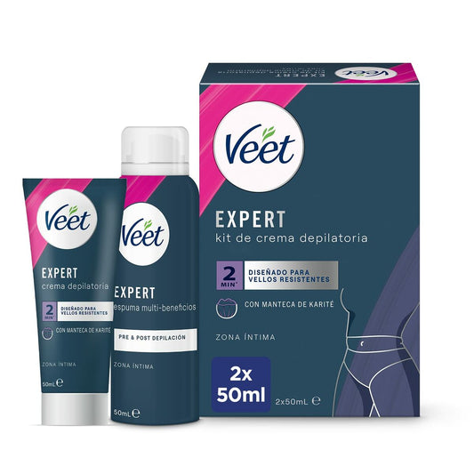 Shaving Set Veet Expert Depilation Bikini line/Intimate areas 2 Pieces Veet