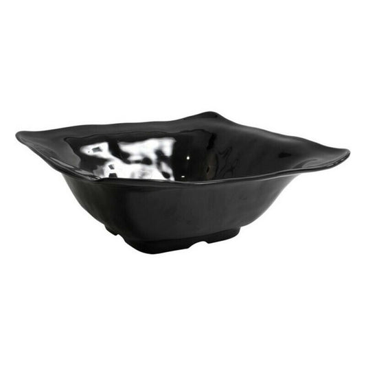 Salad Bowl AIR Porcelain Black (36,5 x 35,8 x 13,6 cm) Inde