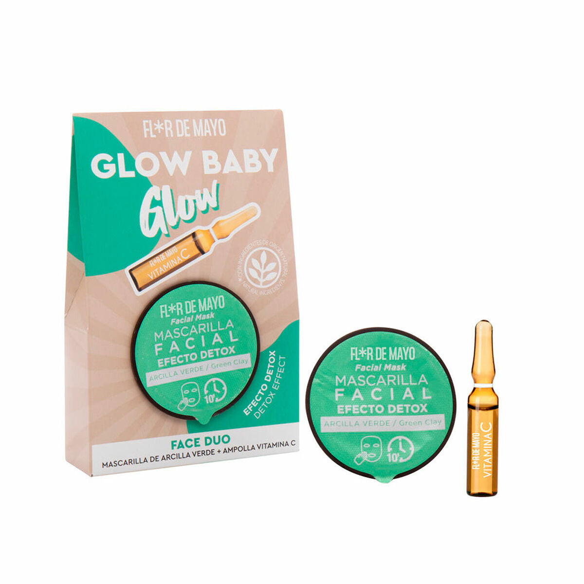 Women's Cosmetics Set Flor de Mayo Glow Baby Glow 2 Pieces Flor de Mayo