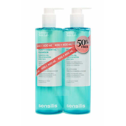 Facial Cleansing Gel Sensilis Purify Essential 2 x 400 ml Sensilis