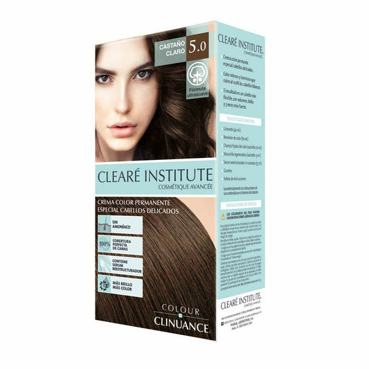 Permanent Colour Creme Clearé Institute Colour Clinuance Nº 5.0-castaño claro Clearé Institute