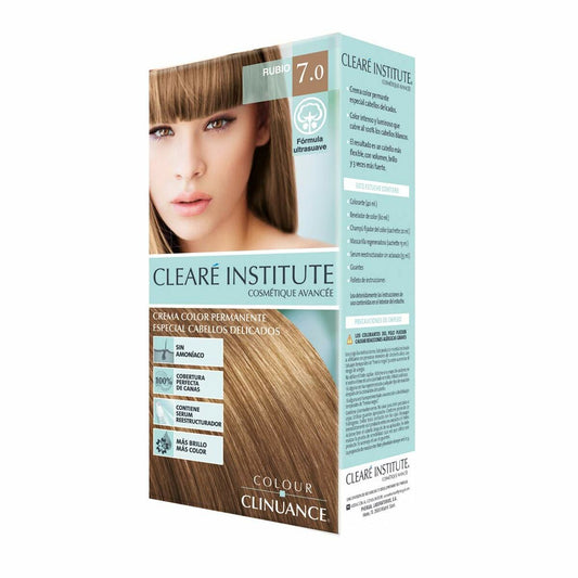 Permanent Colour Creme Clearé Institute Colour Clinuance Nº 7.0-rubio Clearé Institute