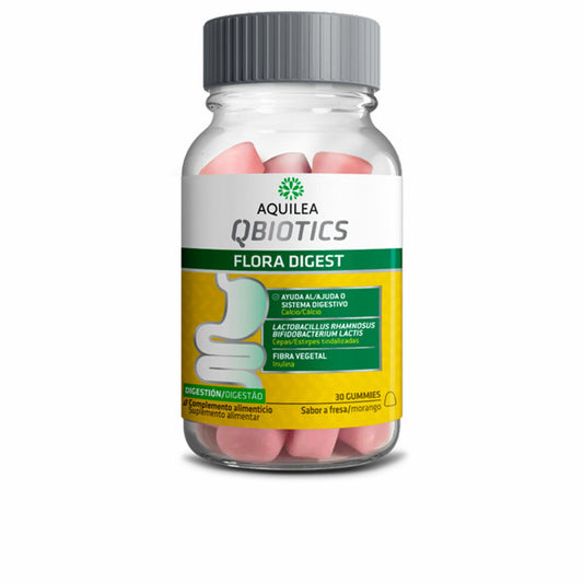 Digestive supplement Aquilea Qbiotics Gums Strawberry 30 Units Aquilea