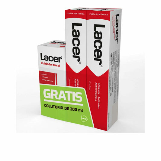 Toothpaste Complete Action Lacer 2 x 125 ml 3 Pieces Lacer